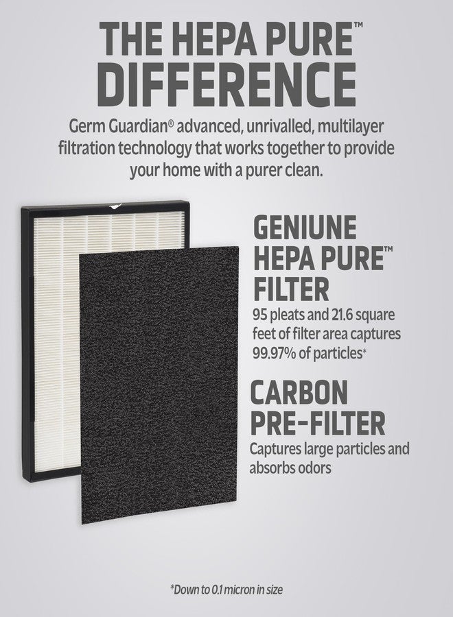 GermGuardian Germ Guardian FLT5900 True HEPA Genuine Air Purifier Replacement Filter J for GermGuardian AC5900WCA - Image 3