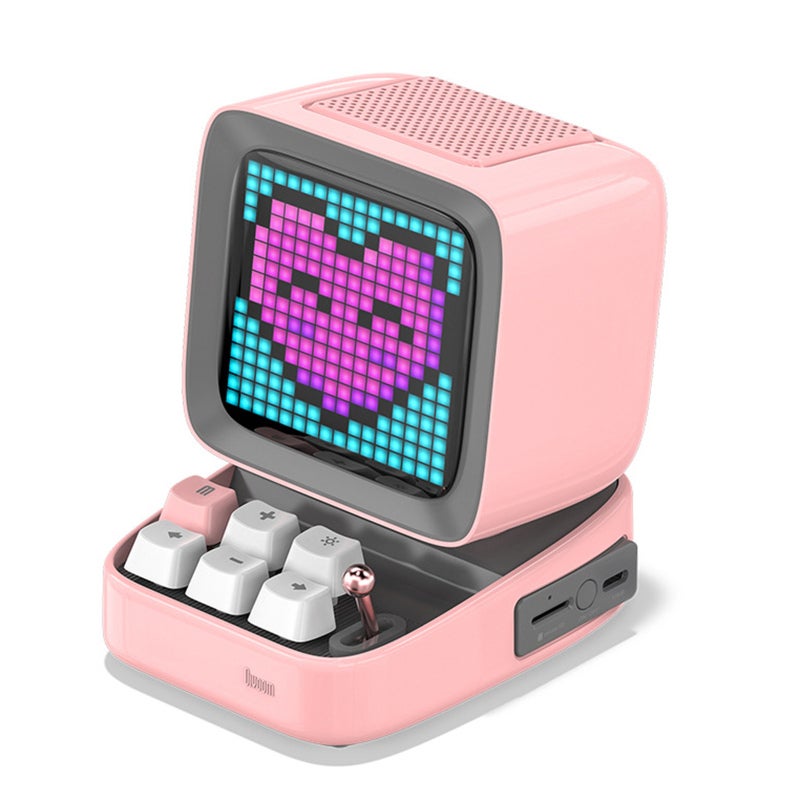 Bluetooth Speaker 10W BT5 0 Pixel LED Dazzle Screen - DIY Pixel Art Creation Smart Alarm Clock for Creative Designs - Image 1