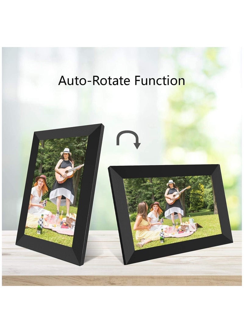 بيكاسيو إطار صور رقمي ذكي مزود بتقنية الواي فاي بسعة 64 جيجابايت وشاشة تعمل باللمس IPS مقاس 10.1 بوصة ومساحة تخزين 64 جيجابايت، مثالي لعرض صورك ومقاطع الفيديو المفضلة لديك - Image 3