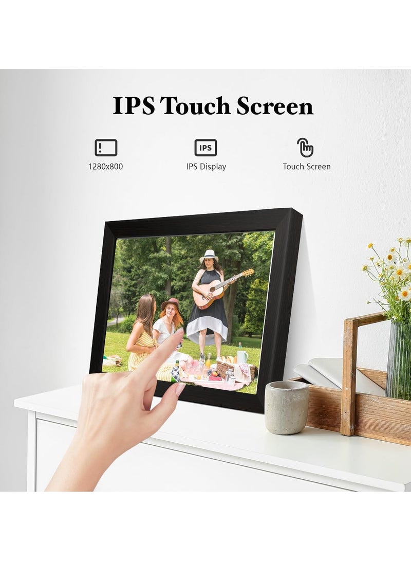 بيكاسيو إطار صور رقمي ذكي مزود بتقنية الواي فاي بسعة 64 جيجابايت وشاشة تعمل باللمس IPS مقاس 10.1 بوصة ومساحة تخزين 64 جيجابايت، مثالي لعرض صورك ومقاطع الفيديو المفضلة لديك - Image 5