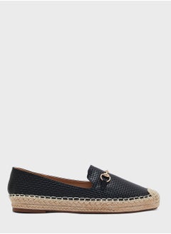 Ginger Horsebit Textured Flat Espadrille  - Image 1