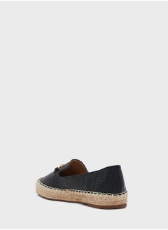 Ginger Horsebit Textured Flat Espadrille  - Image 2