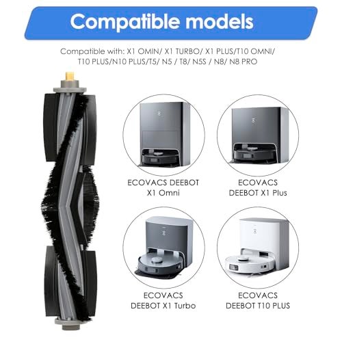 FILTERIST 3 pieces Roller Brush Compatible with ECOVACS DEEBOT X1 X1 Omni X1 Turbo X1 PRO OMNI T10 T10 Plus T10 Turbo T10 Omni T20 T20 Omni Robot Vacuum Accessories Main Brush Replacement Parts - Image 3