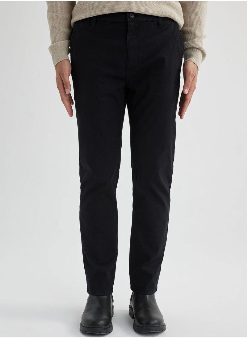 DeFacto - Regular Fit Zipper Pocket Gabardine Chino Canvas T - Image 1