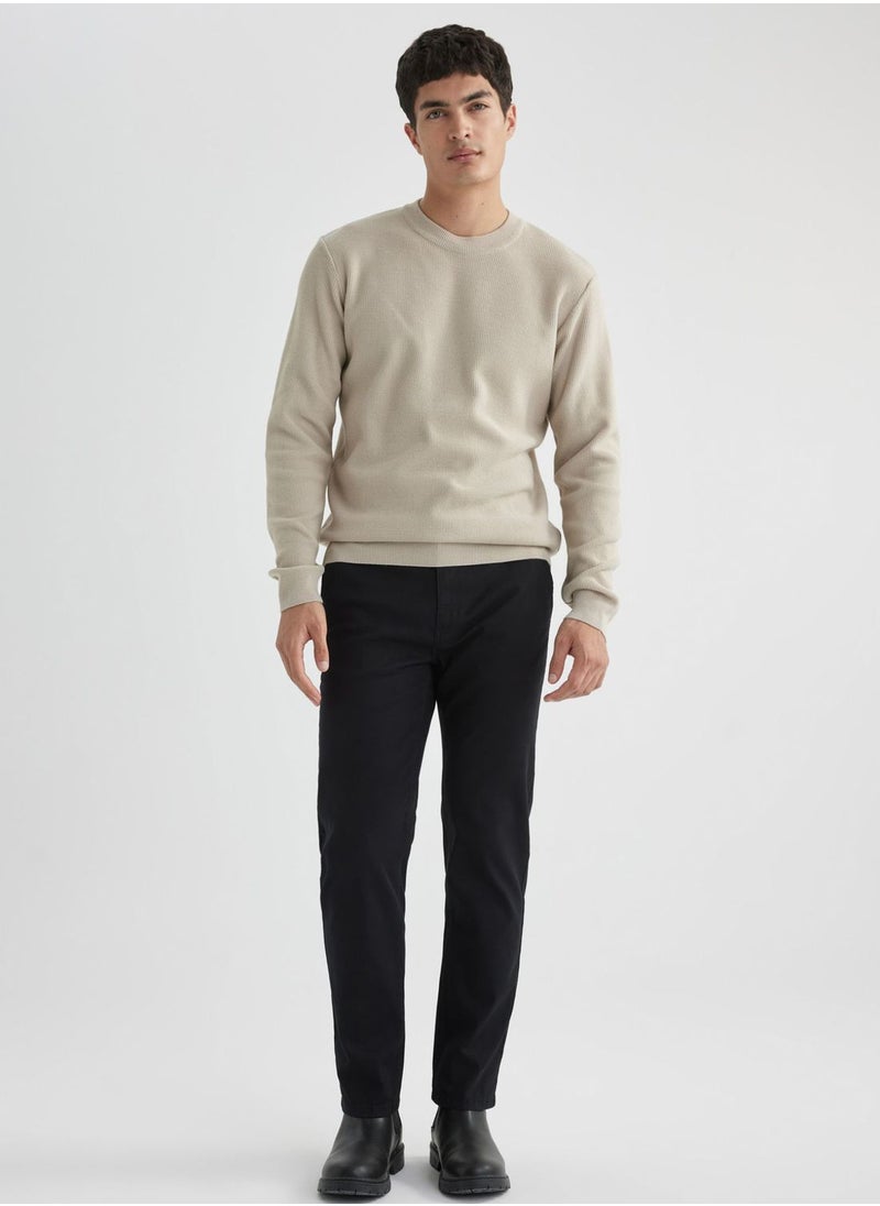 DeFacto - Regular Fit Zipper Pocket Gabardine Chino Canvas T - Image 1