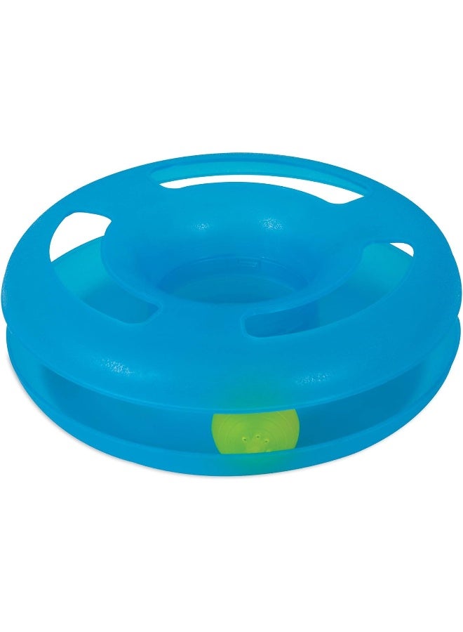 Petmate Fat Cat Crazy Circle, Small, Blue - Image 1
