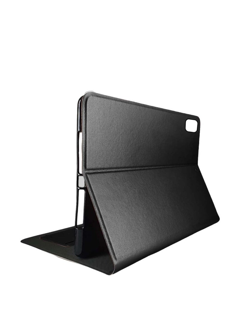 Cat - Cot PU Leather With Card Holder Flip Case Cover For Apple iPad Pro 13 5G 2024 (7th Generation) 13 Inch Black  - Image 2