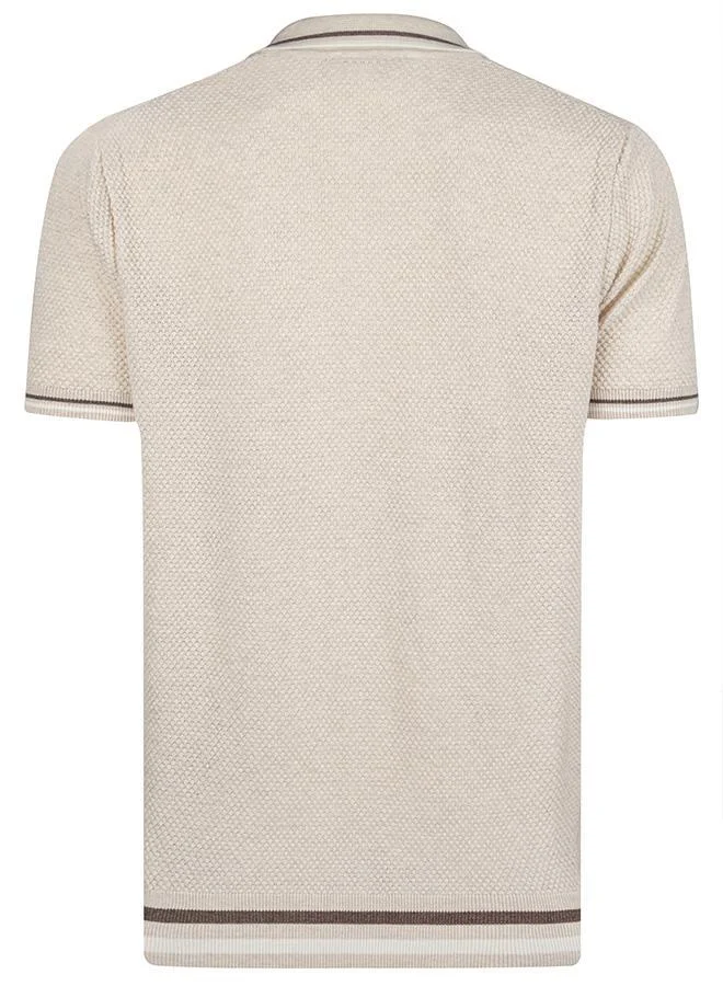 FELIX HARDY Beige Polo shirt short sleeve for Men for Men | Best Price UAE