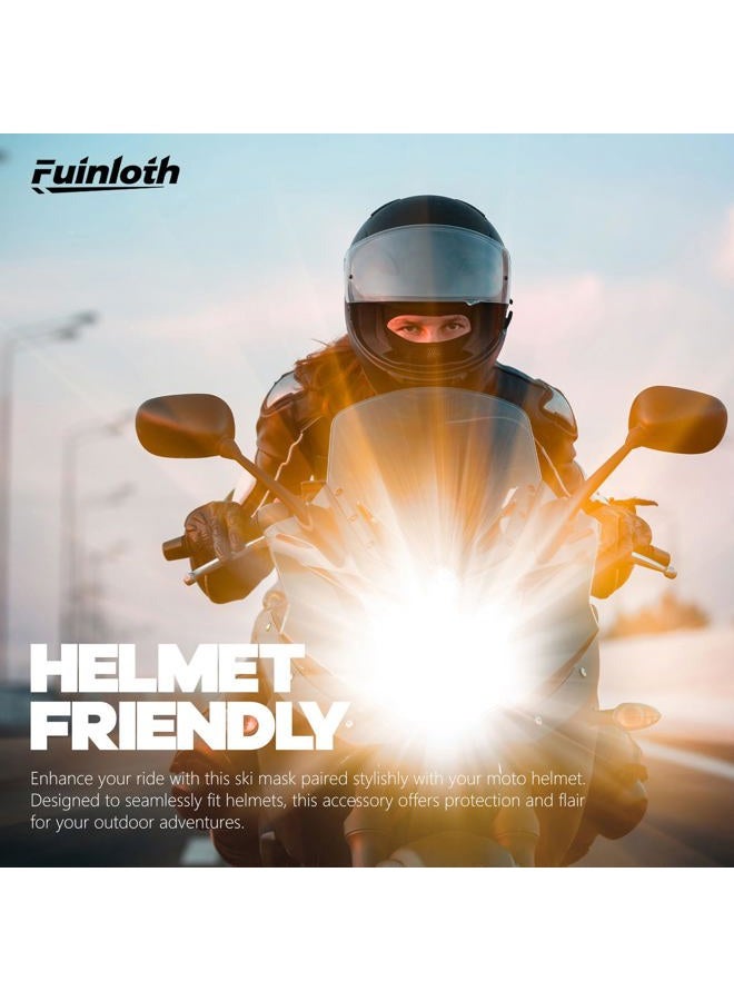 Fuinloth قناع بالاكلافا للوجه، غطاء رقبة صيفي مبرد، واقي من الأشعة فوق البنفسجية، وشاح دراجة نارية للتزلج للرجال/النساء - Image 2