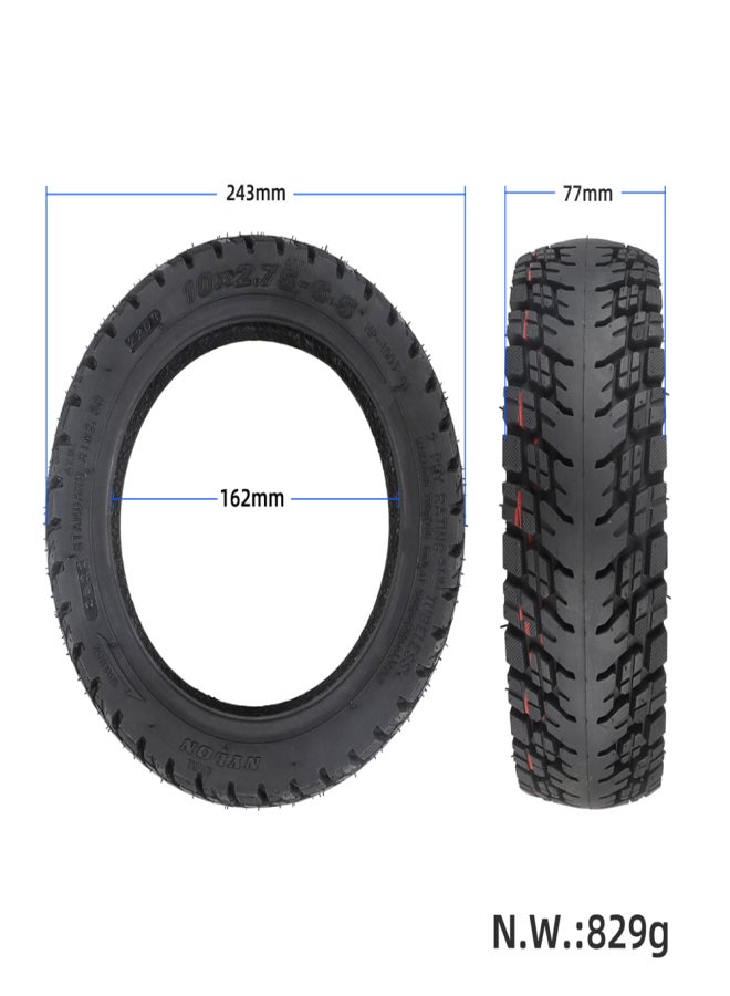 Ulip 10x2.75-6.5 Tubeless Tire 10 Inch Off-Road Vacuum Tire Electric Scooter Tyre Replacement - Image 2