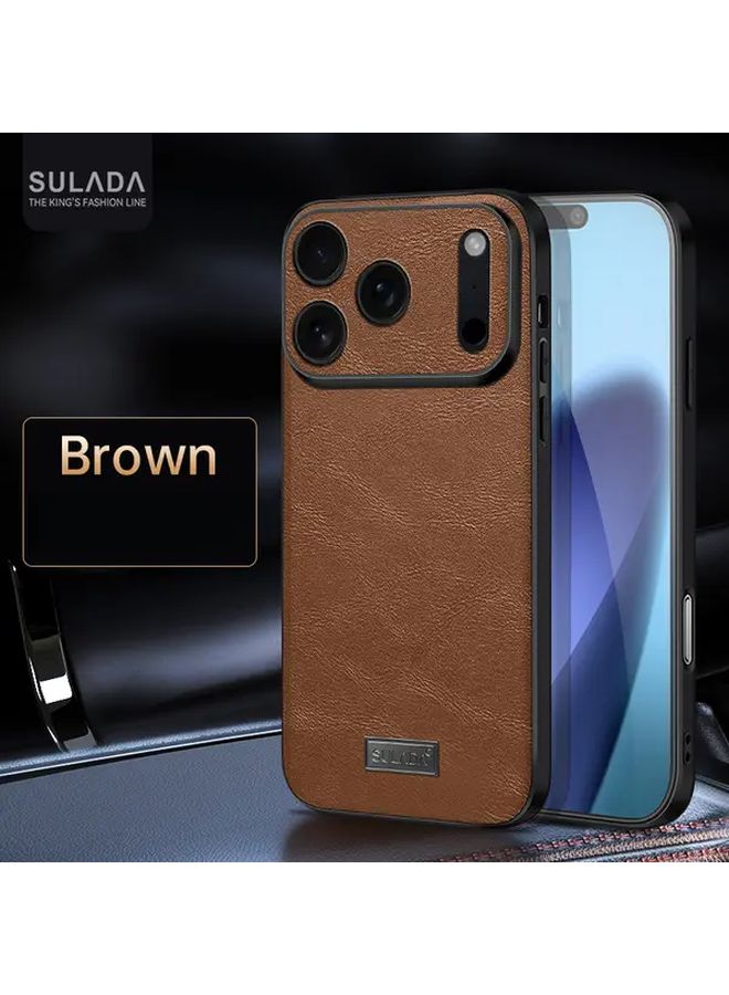 Brown Ultra Thin iPhone 17 Case Slim Protective Cover with Lens and Drop Protection - Image 2