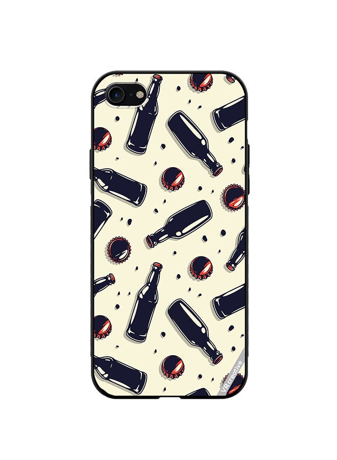 VR CREATIVE Protective Case Cover For Apple iPhone SE (2022) Wine Bottles Design Design Multicolour - Image 1