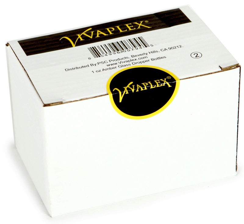 Vivaplex فيفابلكس، زجاجات كهرمانية، 4 أونصات، مع قطارات زجاجية - عبوة من 2 - Image 2