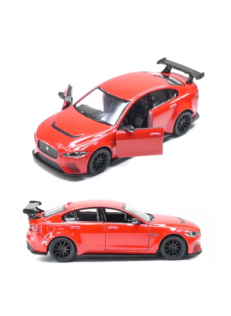 Kinsmart Jaguar XE SV Project 8 Red 1:36 Officially Licensed Die-Cast Metal Model Car - Image 1