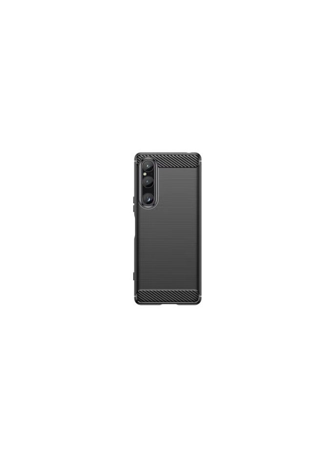 CATANES Sony Xperia 1 V Case Cover Soft TPU Bumper Protective Black  - Image 2