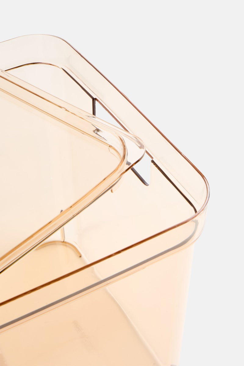 Muy Mucho Transparent Box With Lid 36 x 27 x 22 cm, Brown - Image 3