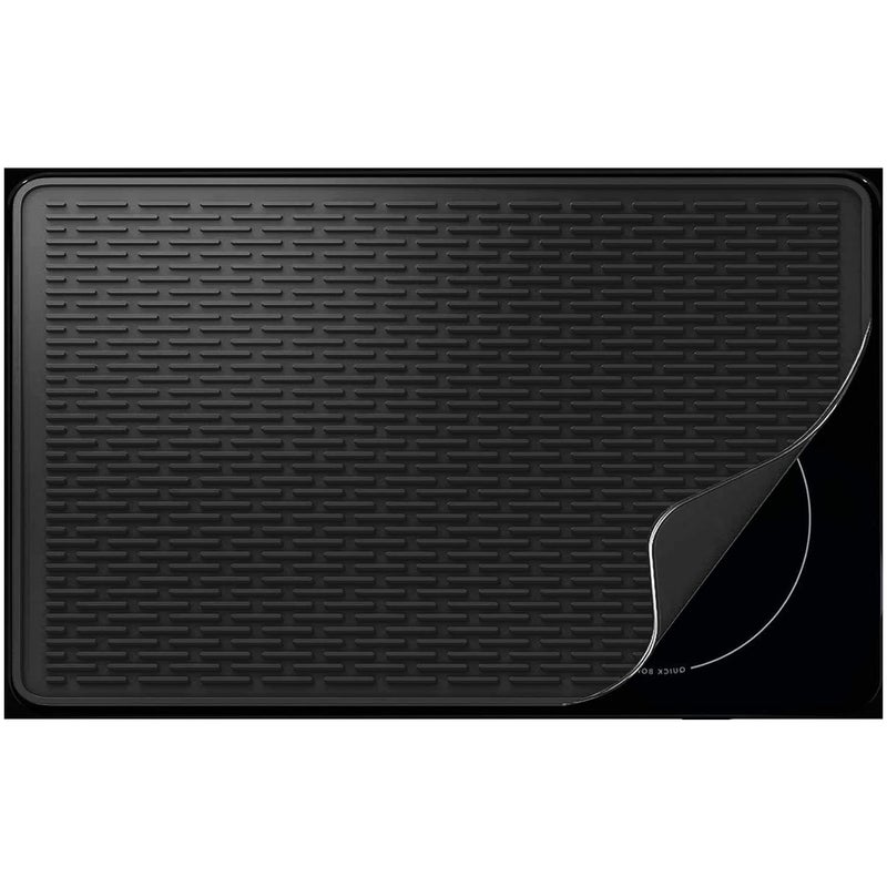 YUHFERA Stove Top Cover for Electric Stove Silicone Stove Mat for Glass Top Glass Cooktop Protector XL Dish Drying Mats for KitchenOven Covers for Electric Stove Black36 x 21 - Image 2