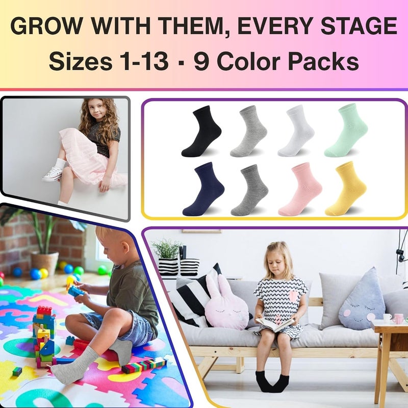 High waist breathable children's socks for boys and girls  color  18PC - Image 5