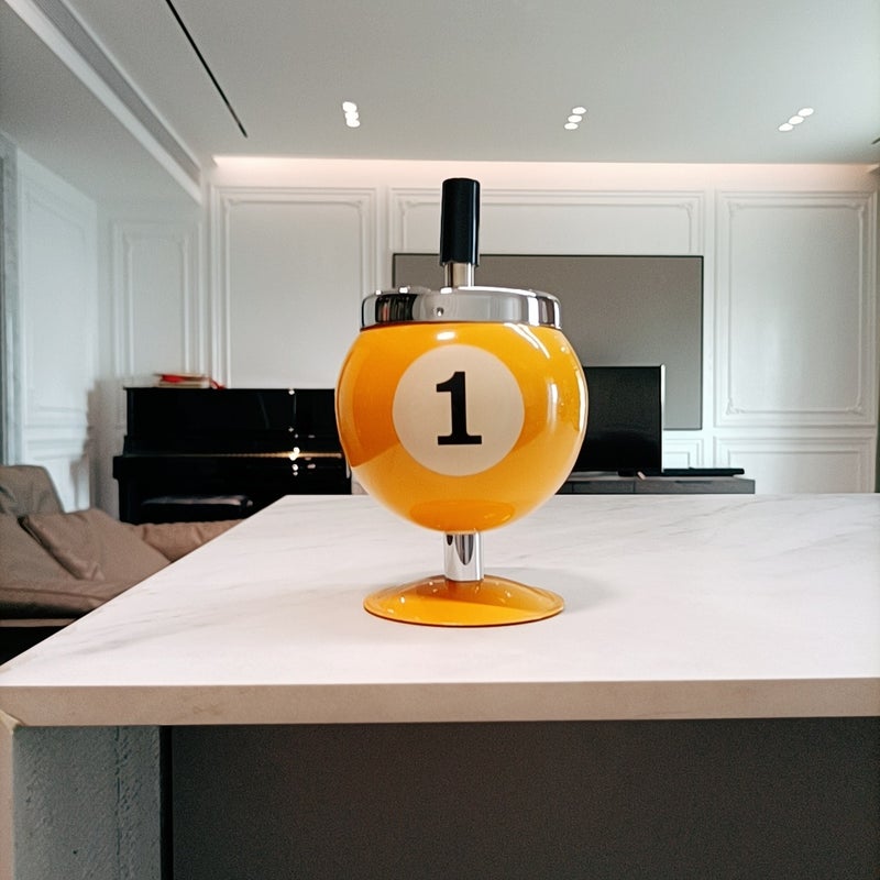 Fashionable And Personalized Ashtray Large Size With Lid Creative Cigarette Cup Windproof Bar Ktv Billiards Living Room Internet Cafe Ashtray - Image 4