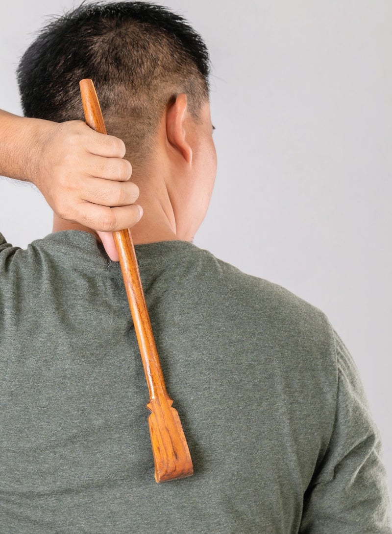 100% Natural Bamboo Back Scratcher – 16.5-Inch Long Handle for Adults, Men & Women – Durable and Eco-Friendly Relief Tool - Image 3