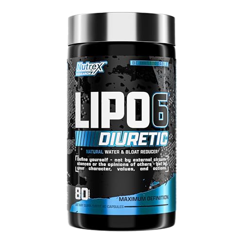 Nutrex Research Nutrex Research Lipo 6 Black Diuretic Water Pills 80 Caps Diuretics Reduce Bloat Water Weight Enhances Muscle Definition Water Pill Bloating Relief Diuretics for Water Retention Pills 