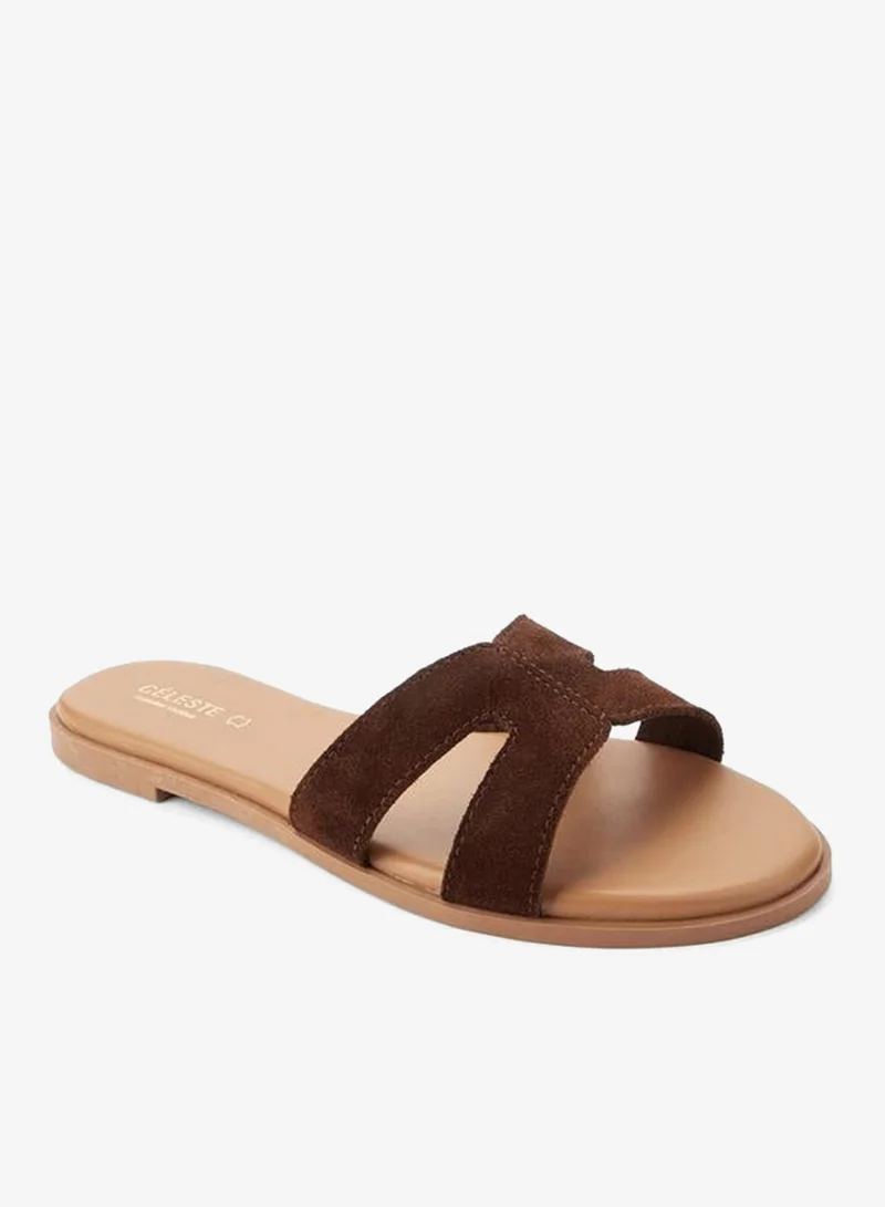 Celeste Women Leather Slip-On Sandals