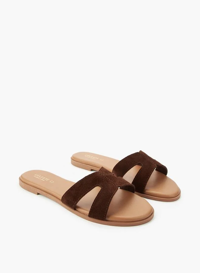 Celeste Women Leather Slip-On Sandals