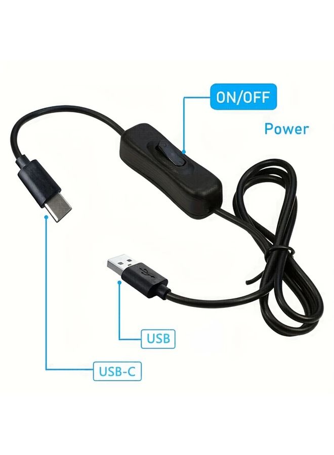 USB C Touch Dimmer Cord On Off Switch Controller With LED 6FT USB A To Type C Male - Image 3