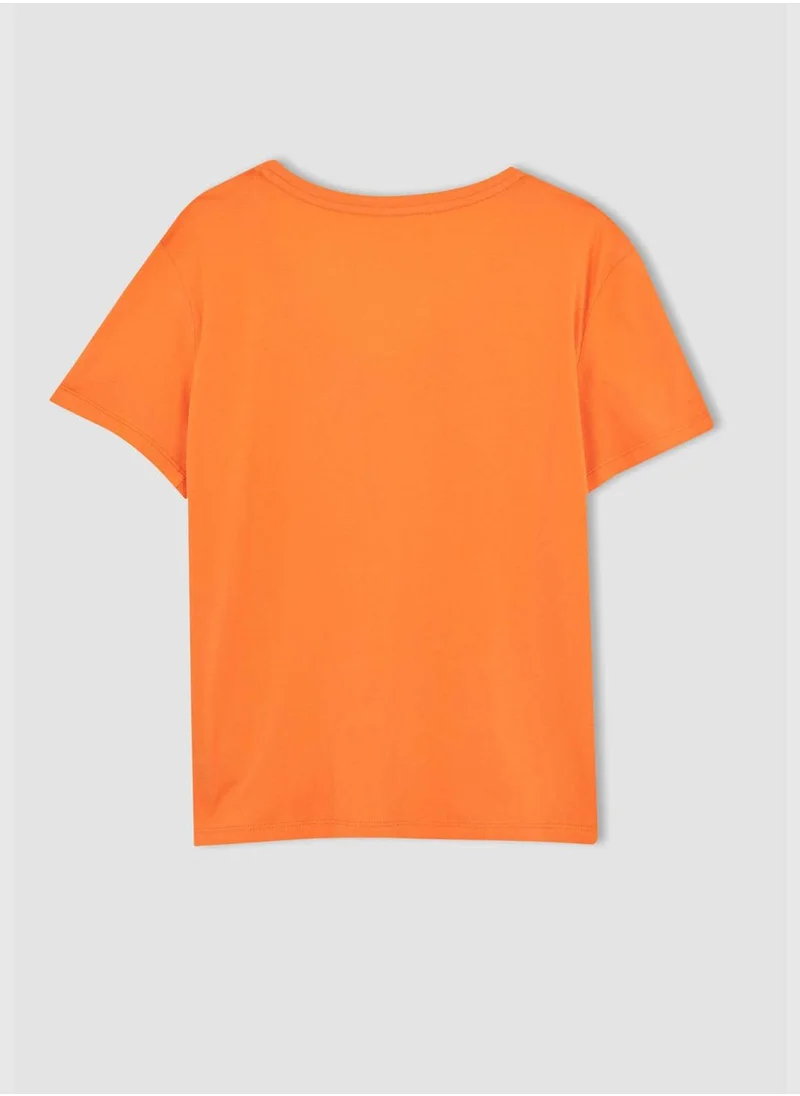 DeFacto Relaxed Fit V Neck T-Shirt