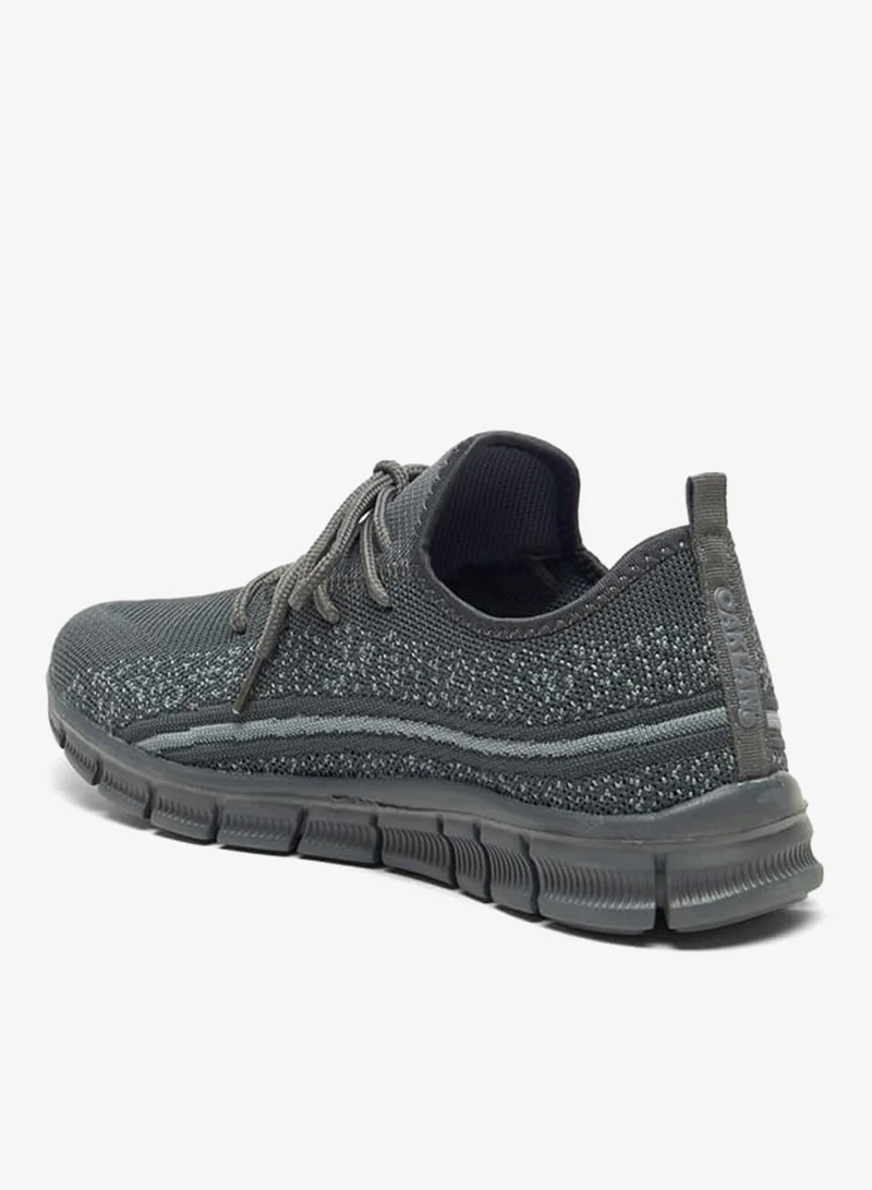 شو اكسبرس أحذية رجالية بنقوش مع إغلاق برباط