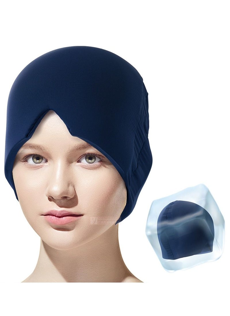 Migraine Headache Relief Hat - Gel Ice Head Mask Hot and Cold Therapy Headache Eyes Mask for Sinus Puffy Eyes Tension and Stress Relief