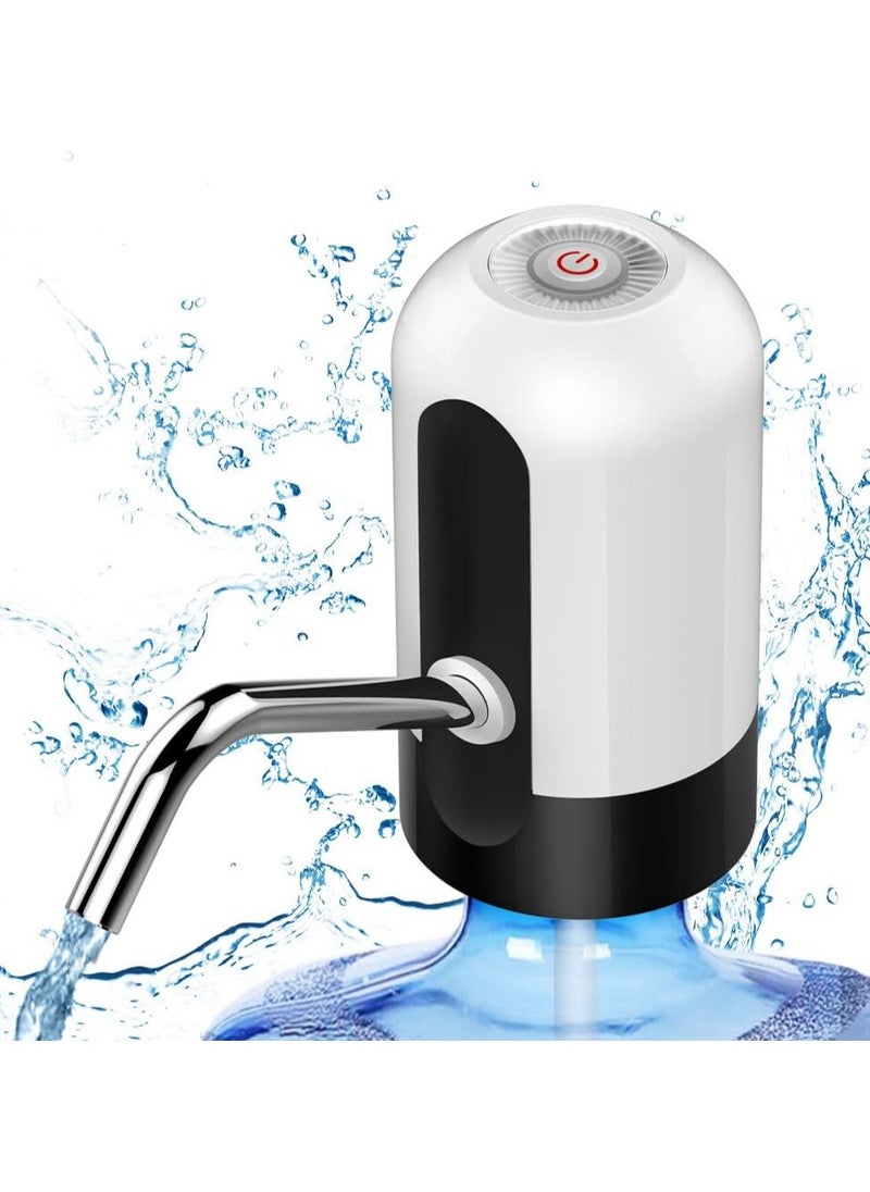 Generic Automatic Portable Water Dispenser, Drinking Water Pump for 5 Gallon Bottle Jug with USB Rechargeable - White  - Image 2