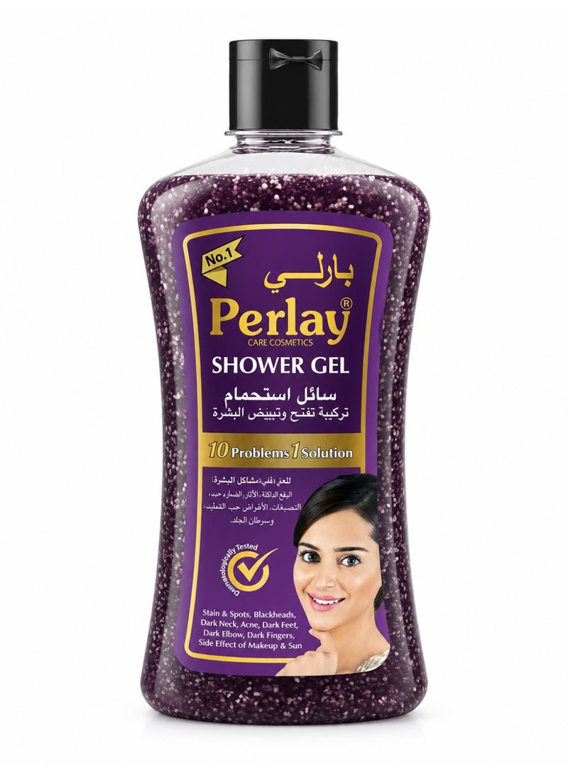 Perlay Care Cosmetics Brightening Shower Gel, 10-in-1 Purifying Body Wash - Image 1