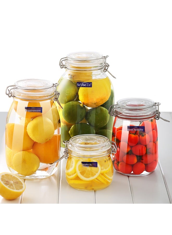 Scybe Glass Sealed Jar, Infusion Container, Pickle Jar, Plum Wine Jar, Pandora, 1800ml - Image 5