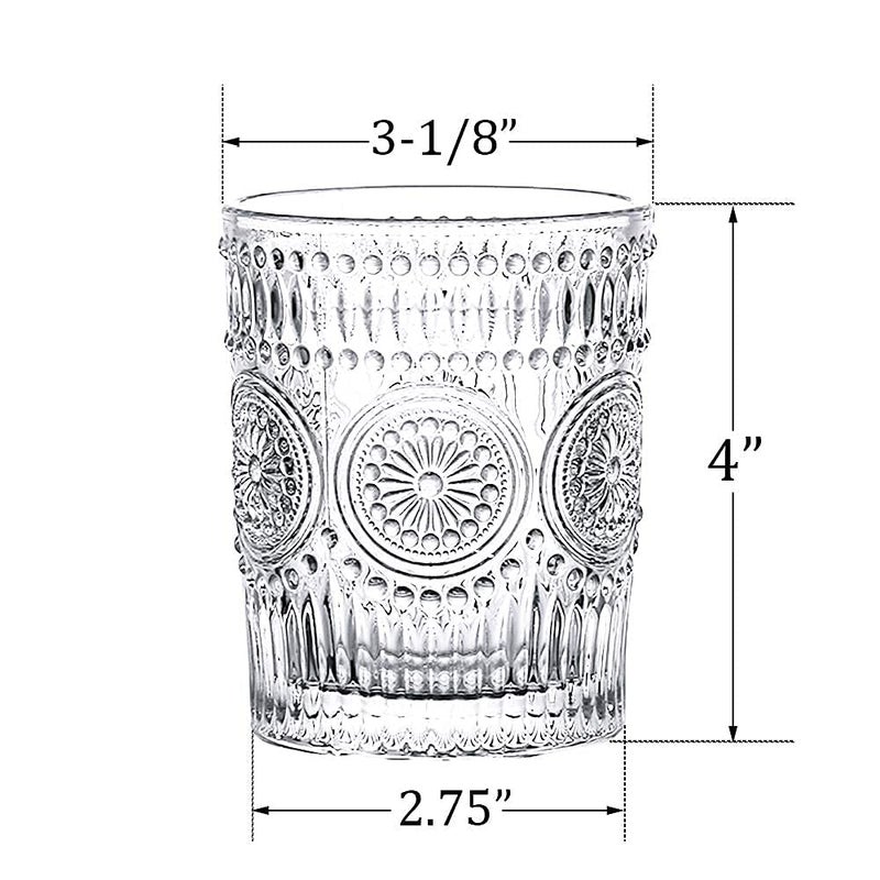 VILON Italian Premium Rock Style Old Fashioned Whiskey Glasses Big Crystal Tumbler Glassware for Cocktail Bourbon and Scotch Set of 12 - Image 3