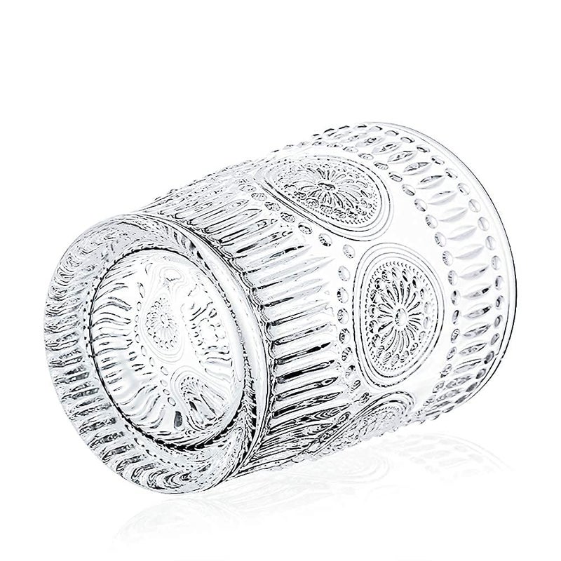 VILON Italian Premium Rock Style Old Fashioned Whiskey Glasses Big Crystal Tumbler Glassware for Cocktail Bourbon and Scotch Set of 12 - Image 2