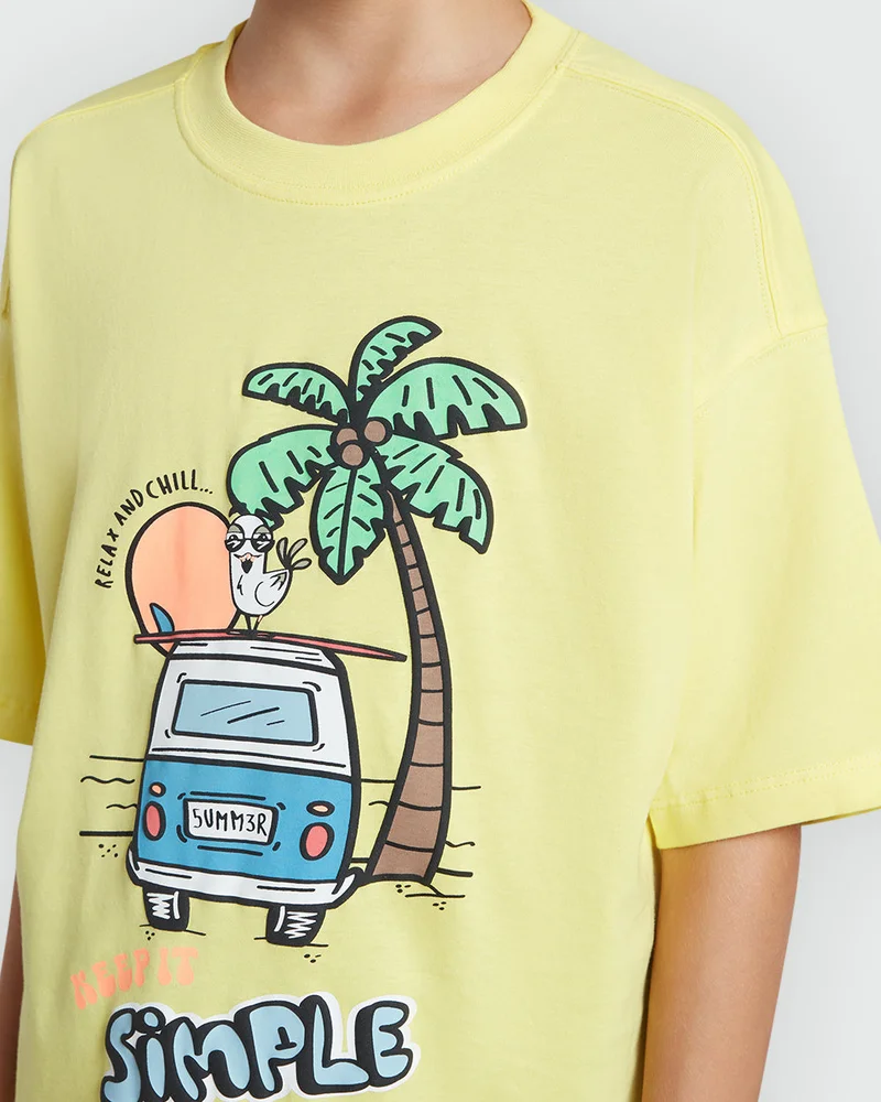 Ovs Lemon Verbena Tee For Boys – Summer Style By OVS