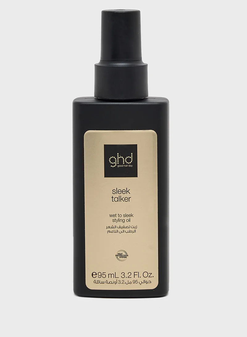 Ghd Brand ghd Sleek Talker. Wet to Sleek Hair Styling Oil with Heat Protection, Nourishing Argan Oil to Smooth & Soften Hair for Up to 72 Hours. 3.2 fl. oz.