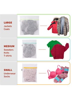 Generic Mesh Laundry Bag for Delicates, Wash Bag for Underwear,Bra, Lingerie, Baby Clothes, Makeup Organizer Bag (1 Large, 2 Medium, 2 Small)  - Image 4