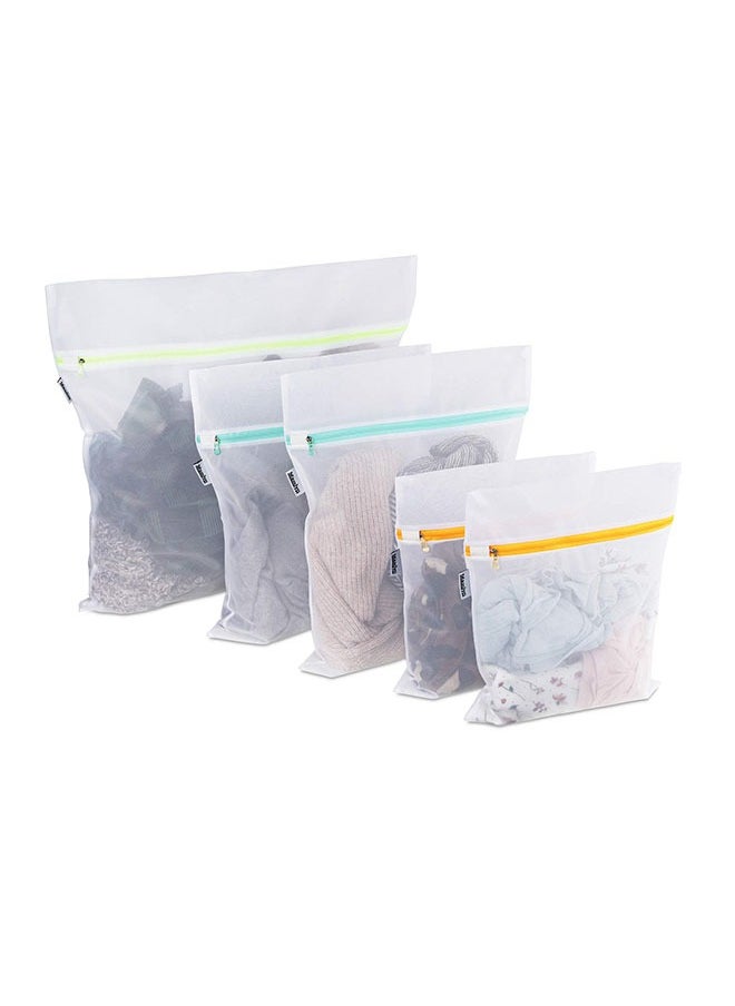 Generic Mesh Laundry Bag for Delicates, Wash Bag for Underwear,Bra, Lingerie, Baby Clothes, Makeup Organizer Bag (1 Large, 2 Medium, 2 Small)  - Image 1
