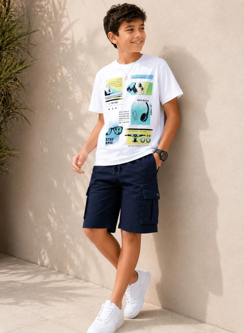 victor and jane Boys Graphic Printed T-shirt 100% cotton