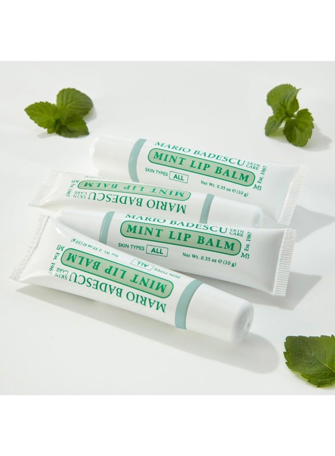MARIO BADESCU Moisturizing Mint Lip Balm for Dry Cracked Lips, Infused with Coconut Oil and Shea Butter, Ultra-Nourishing Care for Soft, Smooth, and Supple Feel, 0.35 Oz - Image 5