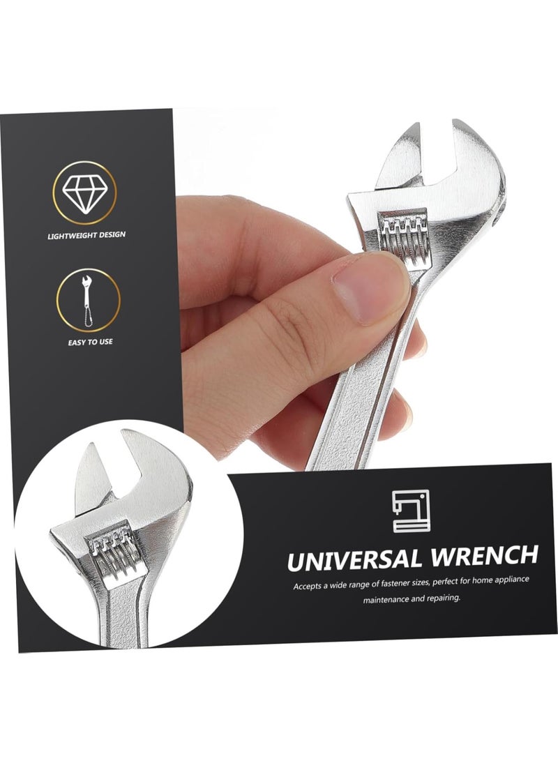 GGOOT 2pcs Mini Adjustable Wrench Spanner for Tight Spaces -Vanadium Construction Lightweight Hand Tool for Repairing Hardwares and Woodworking Random Color - Image 2
