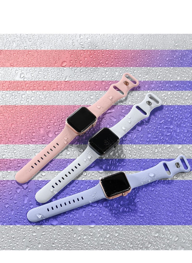 Y&D - Breathable Silicone Watch Bands Compatible with Apple - Multiple Sizes for Series 8 7 6 5 4 3 2 1 SE,45mm 41mm 40mm 38mm 44mm 42mm 49mm- Pack Variety Set - Image 1