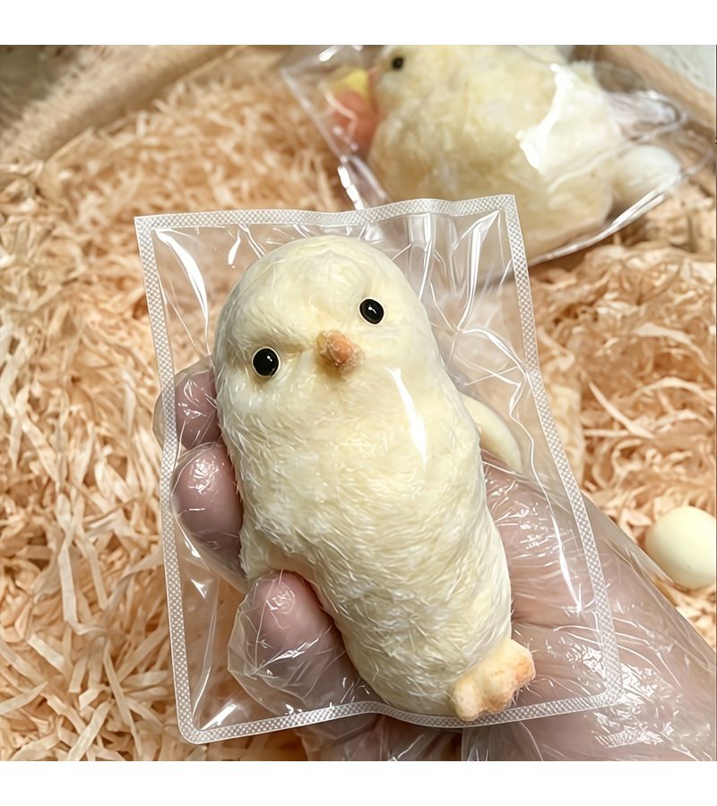 Stress Relief Soft Squeeze Chicken Toy Handmade Plush Q Dun - Image 3