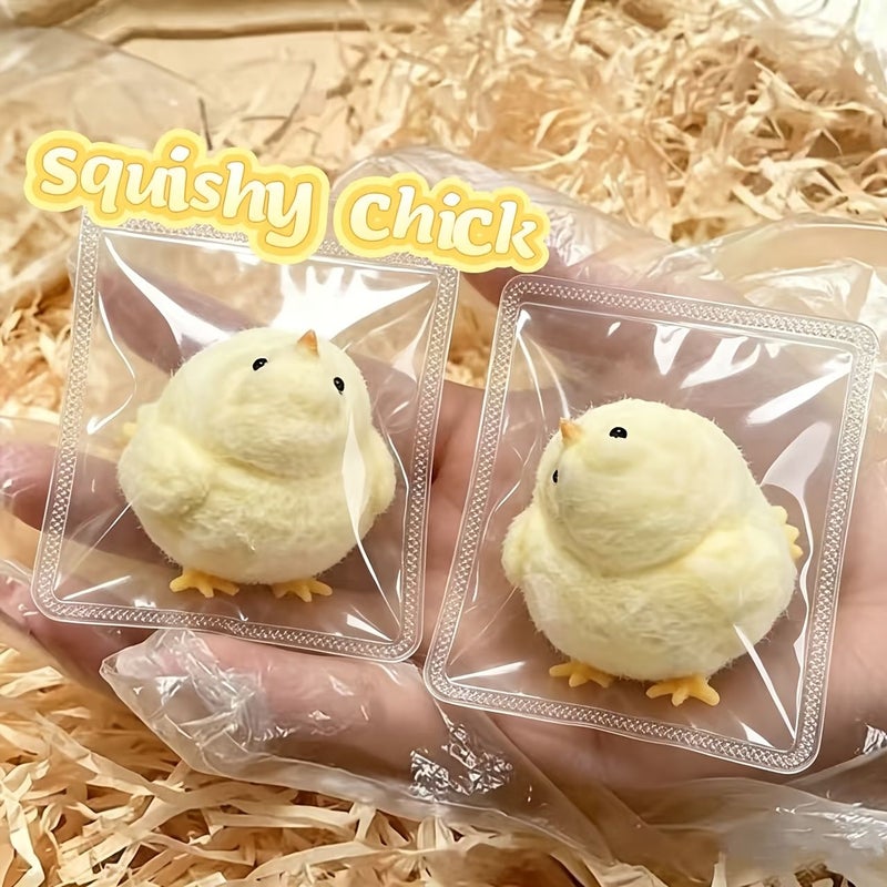 Stress Relief Soft Squeeze Chicken Toy Handmade Plush Q Dun - Image 4