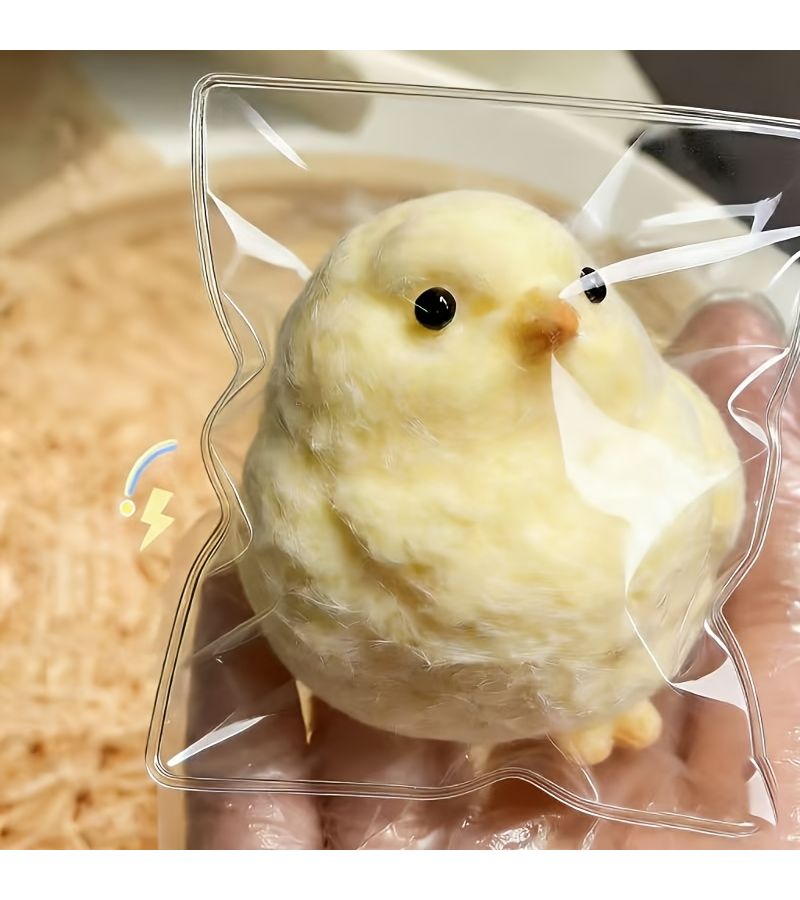 Stress Relief Soft Squeeze Chicken Toy Handmade Plush Q Dun - Image 1