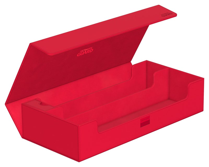 Ultimate Guard Superhive 550 Deck Case for 550 DoubleSleeved TCG Cards Red Compatible with Boulders Magnetic Closure  Microfiber Inner Lining - Image 3