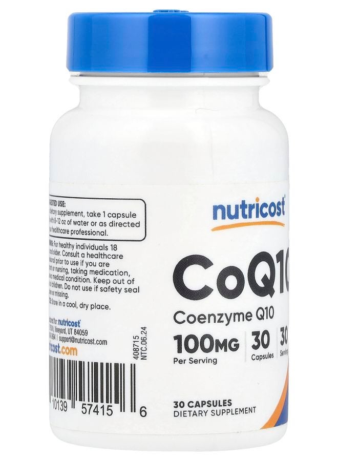 Nutricost CoQ10 100 mg 30 Capsules - Image 2