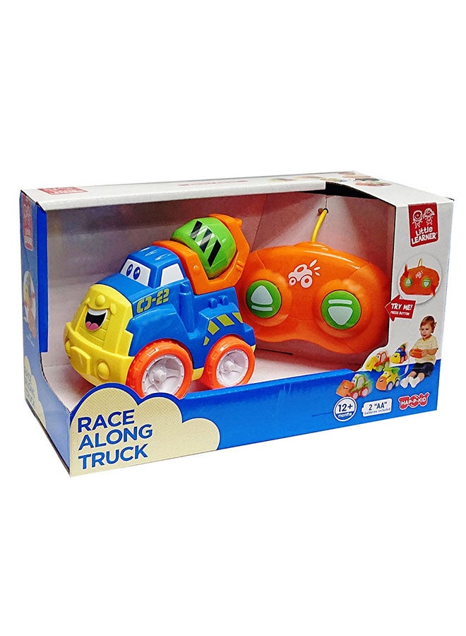 Happy Kids شاحنة المتعلمين الصغار - مركبة تحكم عن بعد مع أسلاك قابلة للفصل، جهاز تحكم سميك ليدين صغيرتين، 4 أنماط متنوعة، 12 شهرًا وما فوق - Image 1